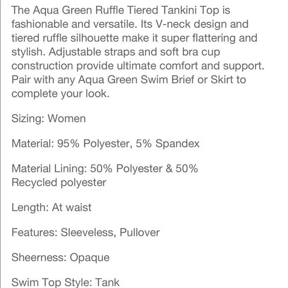 NWOT layered plus size swimtop - Picture 5 of 5